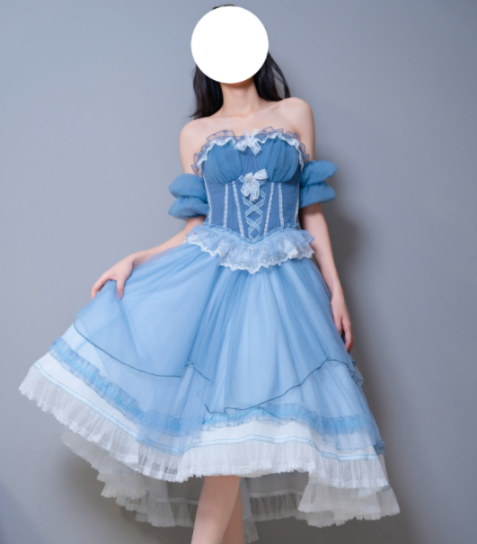 超极品嫩妹-小桃(是小桃呢, shixiaotaone)-新 蓝色公主裙(36P,1V,636M)